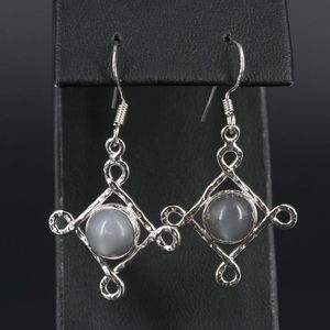 Sterling Silver Moonstone Earrings